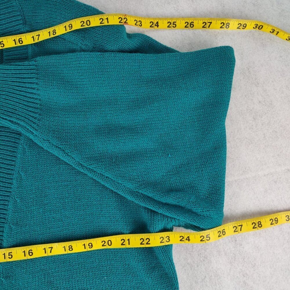 Venezia Original Sportswear Women Teal Green 4 Button 2 Pocket Cardigan Sz 18-20 - Picture 9 of 13